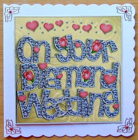 Diamond Wedding Anniversary Wavy Corner Side Stacker by Joyce Watson