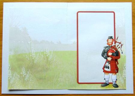 Bagpipe Player Dude Insert by Joyce Watson