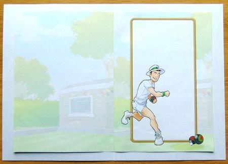 Young Lawn Bowls Dude Insert by Joyce Watson