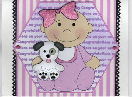 Baby Girl with Puppy by Susan Schmidt