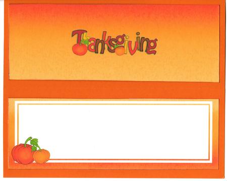 Thanksgiving Matching Large Dl Insert by Susan Schmidt