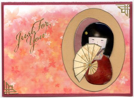 Oriental Style Backing Paper by Susan Schmidt