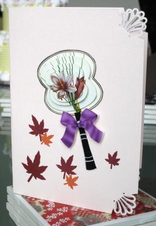 Crocus Oriental Hand Fan Topper Step by Step by Ada Yue