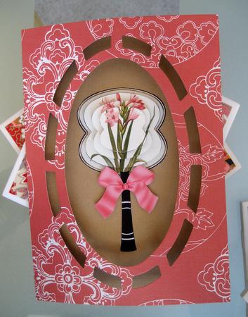 Mini Gladdioli Oriental Hand Fan Toppers Step by Step by Ada Yue