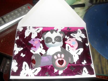 Panda Plushie 3D Decoupage by Adrian Cooper