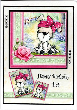 Polka Dot Bella 7.5 Decoupage Mini Kit by Agnes Simpson