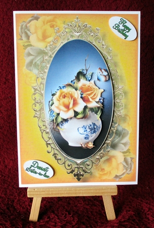 Framed Sunkissed Roses A5 Topper by Alan Corker