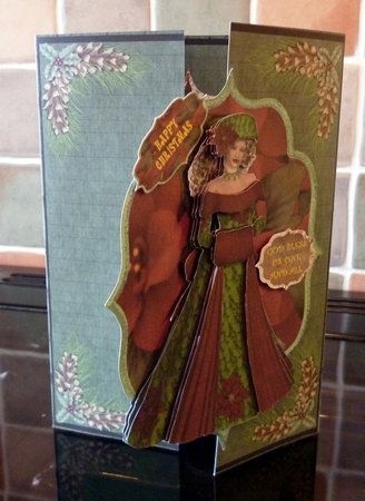 Cheyenne Beauty Christmas Gatefold Card by Alan Corker
