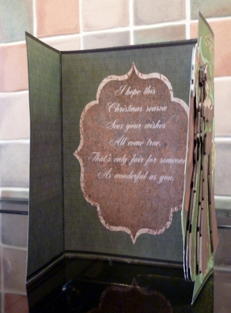 Cheyenne Beauty Christmas Gatefold Card by Alan Corker