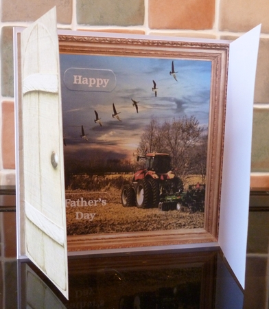 8x8 THROUGH THE GATES DOWN ON THE FARM TRACTOR MINI KIT  VARIOUS & BLANK SENTIMENTS by Alan Corker