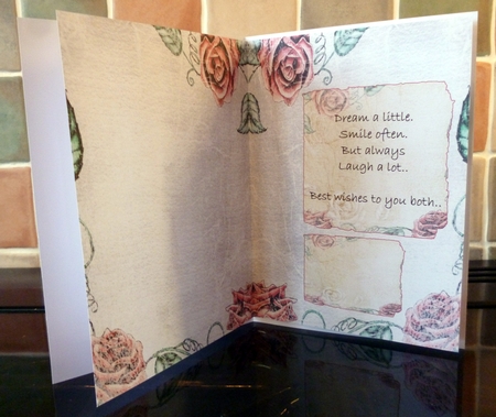 Pixies in Love - A5 topper with decoupage. by Alan Corker