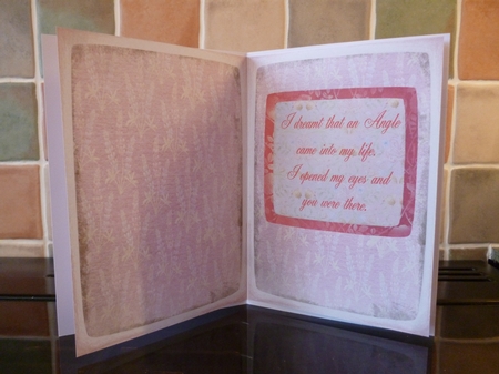 Valentine Princess - A5 card front with decoupage by Alan Corker
