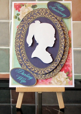 Blank Oval Frame With Swirly Border 8 by Alan Corker