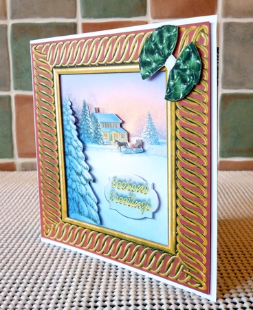 CHRISTMAS SNOWY SCENES TOPPERS & VARIOUS BOWS 2 by Alan Corker