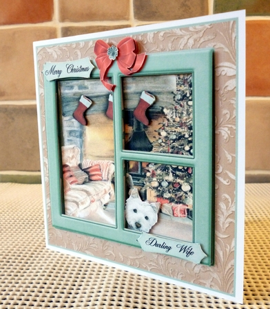 CHRISTMAS THERES NO PLACE LIKE HOME MULTI SENTIMENT WESTIE by Alan Corker