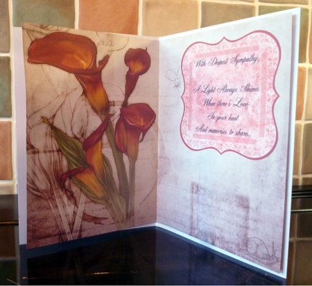 Wild Lily Backing Paper Red by Alan Corker