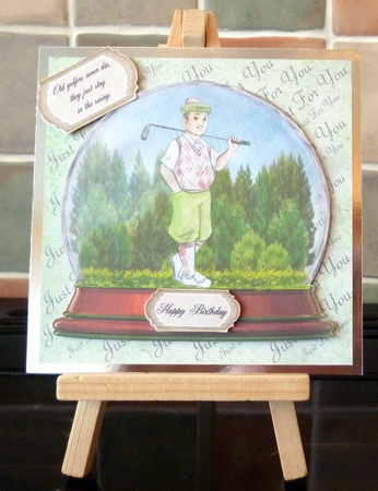FATHERS DAY GOLF GLOBE MULTI SENTIMENTS by Alan Corker