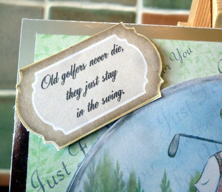 FATHERS DAY GOLF GLOBE MULTI SENTIMENTS by Alan Corker