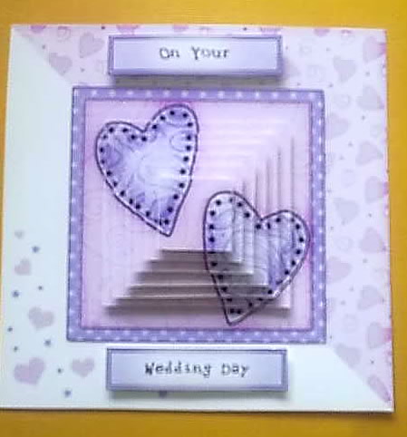 Funky Hearts Quick Card with Pyramage by Alexandra Hall