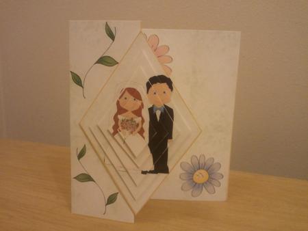 Bride & Groom Fold Back by Alexandra Hall