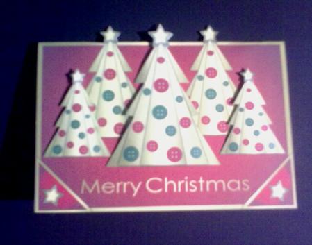 Buttons Christmas Trees Ii Over the Edge by Alexandra Hall