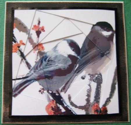 Spring Chickadees Twisted Side Spiral by Ali Sherman