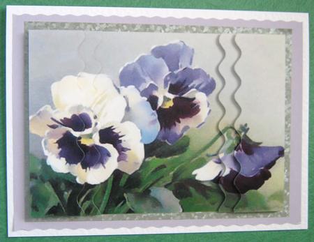 Pansies Wavy Side Stackers by Ali Sherman