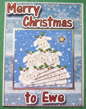 Merry Christmas to Ewe! Twisted Pyramage by Ali Sherman