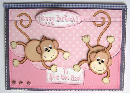 A4 Chunky Monkey Felties Envelope Edge by Ali Sherman