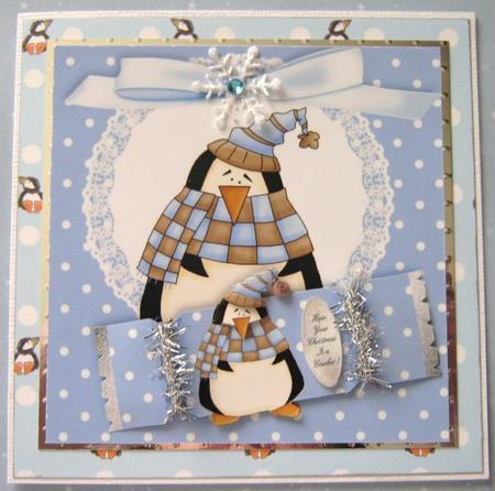 Hope Your Christmas is a Cracker - Penguin Boy by Ali Sherman