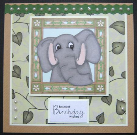 Ellie Elephant Stamp by Ali Sherman