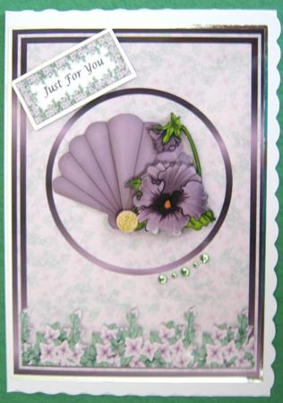 Lilac Floral Fan Step by Step by Ali Sherman