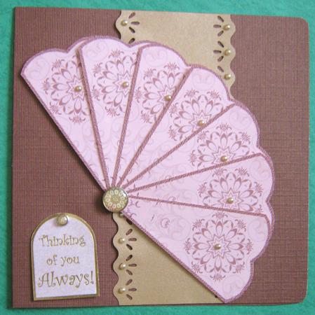 Dusky Pink Floral Fan Sheet by Ali Sherman