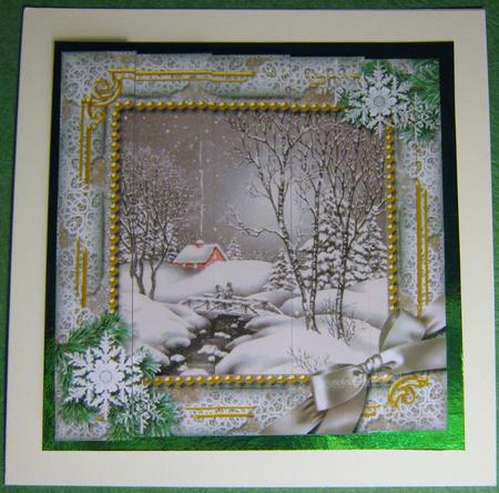 Winter Walk Snow One Edge Side Stacker by Ali Sherman