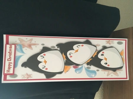 Lovely large D,L Happy Penguins by Alison Morley 