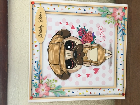 Dressed Up Pug by Alison Morley 