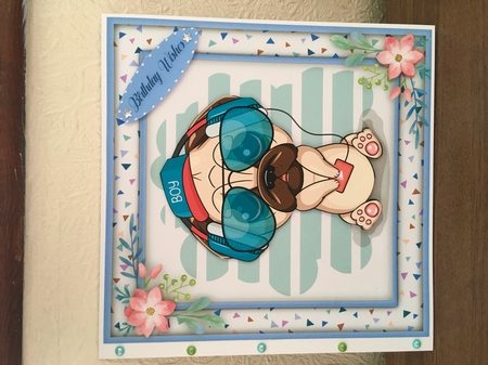 Groovy  Pug by Alison Morley 