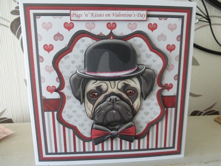 PUGS N KISSES 8x8 Various Occasions Decoupage & Insert Mini Kit by Alison Tipping