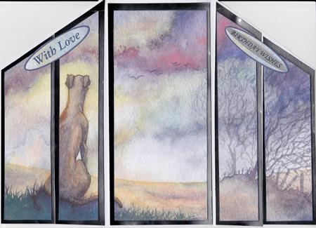 Dog Gazing Into the Dawn Theatre Fold by Ali Wade
