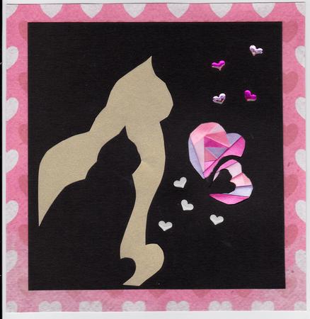 Cats in Love ( Iris Folding) by Ali Wade