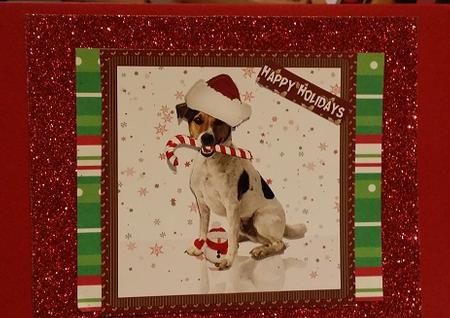 Jack Russell Christmas Quick Card with Sentiments by Ali Wade