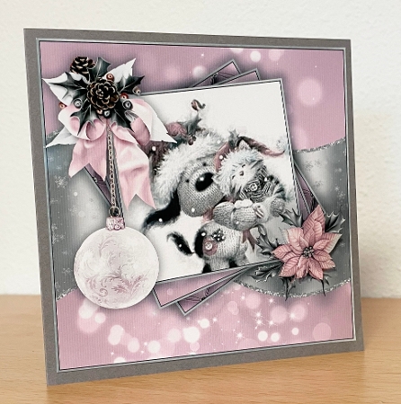 Pink Dog Christmas Mini Kit #4     by Allen Bowen