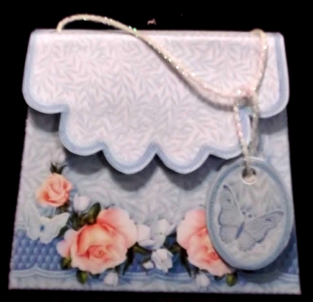 Handbag Gift Box Roses and Butterflies by Allen Bowen