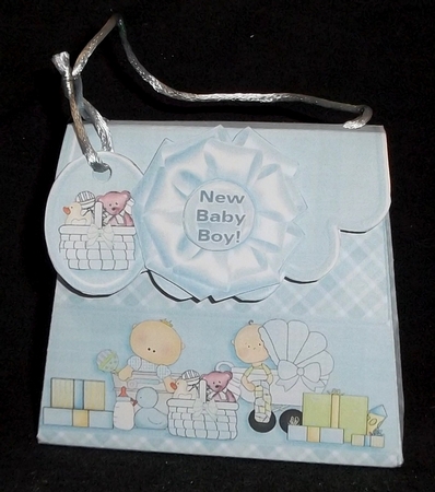 Handbag Gift Box New Baby Boy by Allen Bowen