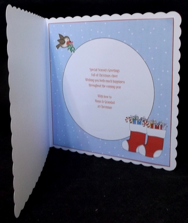 8x8 Christmas Names Insert with Blank Stockings by Allen Bowen