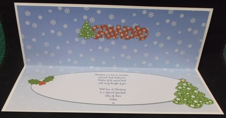 Christmas Tree Grandad Large Dl Insert by Allen Bowen