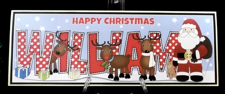 Santa and His Reindeers William Large Dl by Allen Bowen