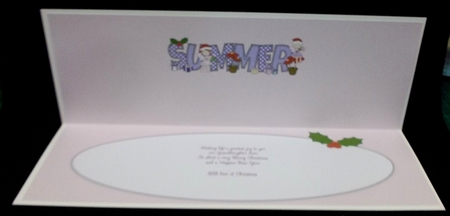 Christmas Fairies Summer Large Dl Insert by Allen Bowen