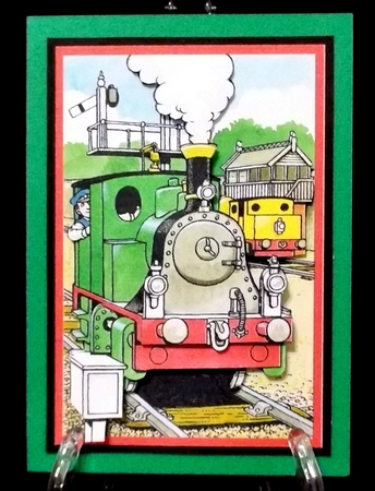 Tommy the Tank Engine 3D Decoupage and borders sheet by Allen Bowen