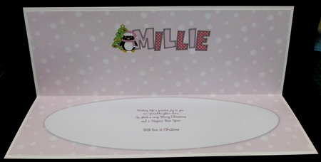 Eddie the Penguin Millie Large Dl Insert by Allen Bowen